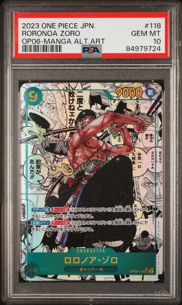[PSA 10]{OP06-118} RORONOA ZORO | Japanese One Piece Card PSA Grading