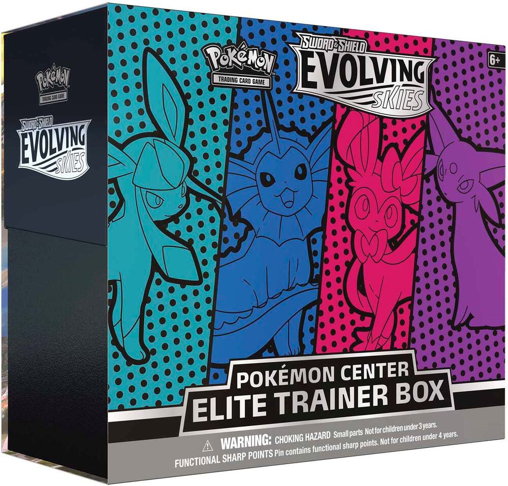 Pokémon Sword & Shield—Evolving Skies Pokémon Center Elite Trainer Box [Glaceon/Vaporeon/Sylveon/Espeon] (Exclusive) – English