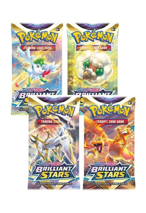 Brilliant Stars Booster Pack Art Bundle [Set of 4] - SWSH09: Brilliant Stars (SWSH09)