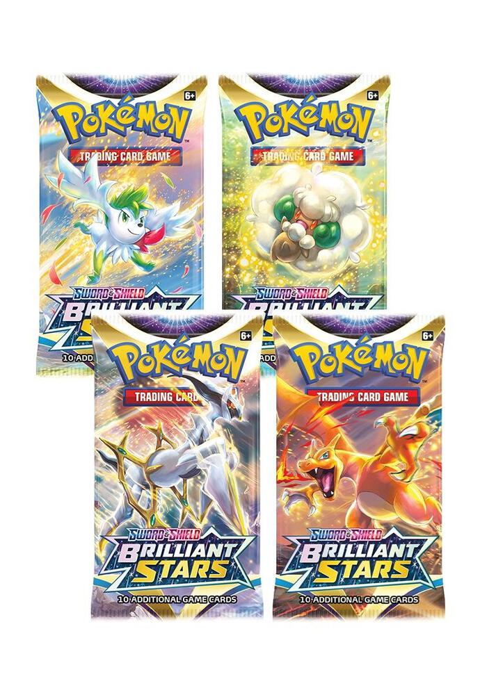 Brilliant Stars Booster Pack Art Bundle [Set of 4] - SWSH09: Brilliant Stars (SWSH09)