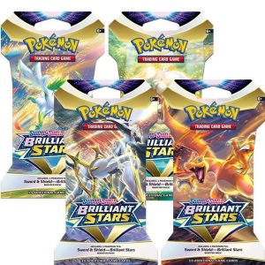 Brilliant Stars Sleeved Booster Pack Art Bundle [Set of 4] - SWSH09: Brilliant Stars (SWSH09)