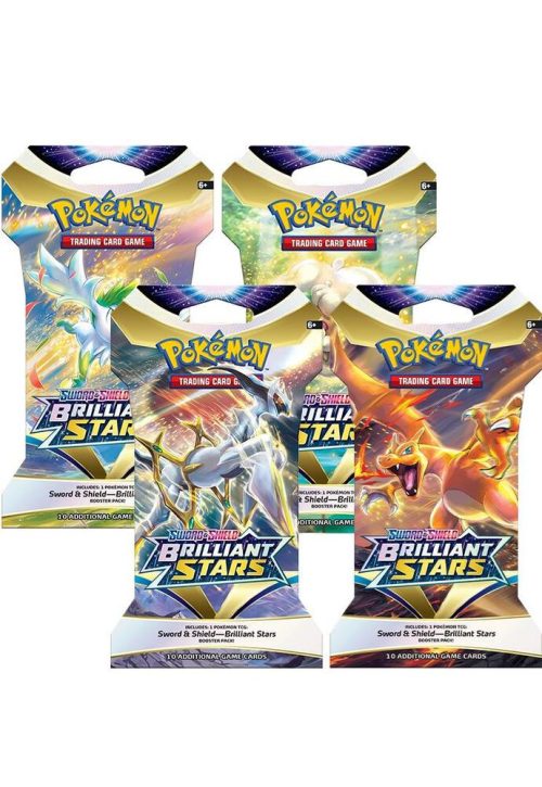 Brilliant Stars Sleeved Booster Pack Art Bundle [Set of 4] - SWSH09: Brilliant Stars (SWSH09)