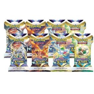 Brilliant Stars Sleeved Booster Pack Bundle [Set of 8] - SWSH09: Brilliant Stars (SWSH09)