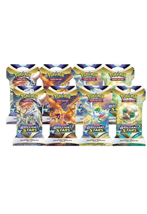 Brilliant Stars Sleeved Booster Pack Bundle [Set of 8] - SWSH09: Brilliant Stars (SWSH09)