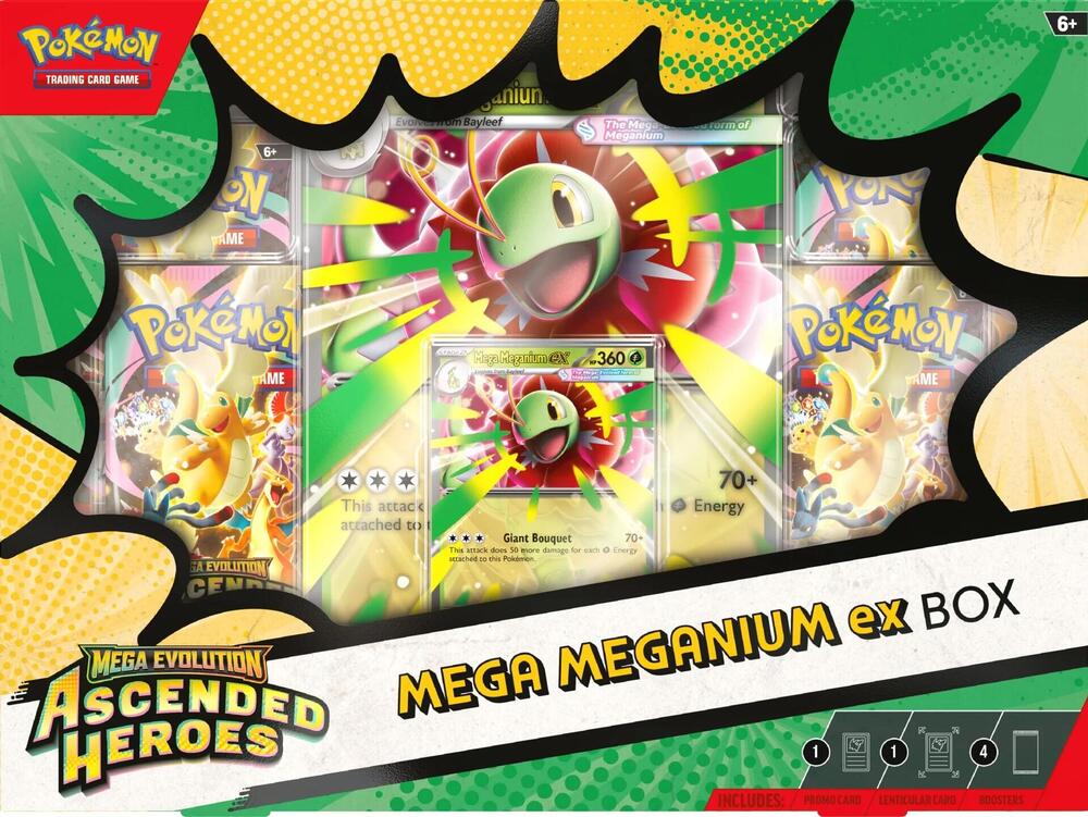 Pokémon Mega Evolution—Ascended Heroes Mega Meganium ex Box – English