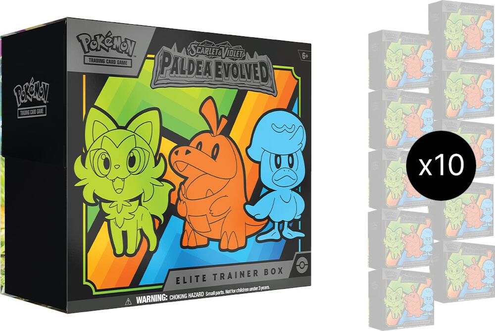 Pokémon Scarlet & Violet—Paldea Evolved Elite Trainer Box Case – English
