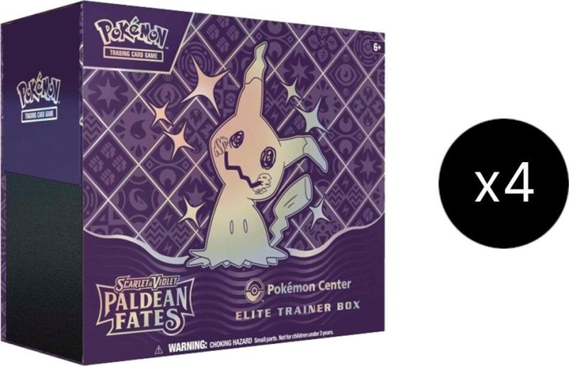 Paldean Fates Pokemon Center Elite Trainer Box (Exclusive) Case - SV: Paldean Fates (PAF) Paldean Fates Pokemon Center Elite Trainer Box (Exclusive) Case - SV: Paldean Fates (PAF)
